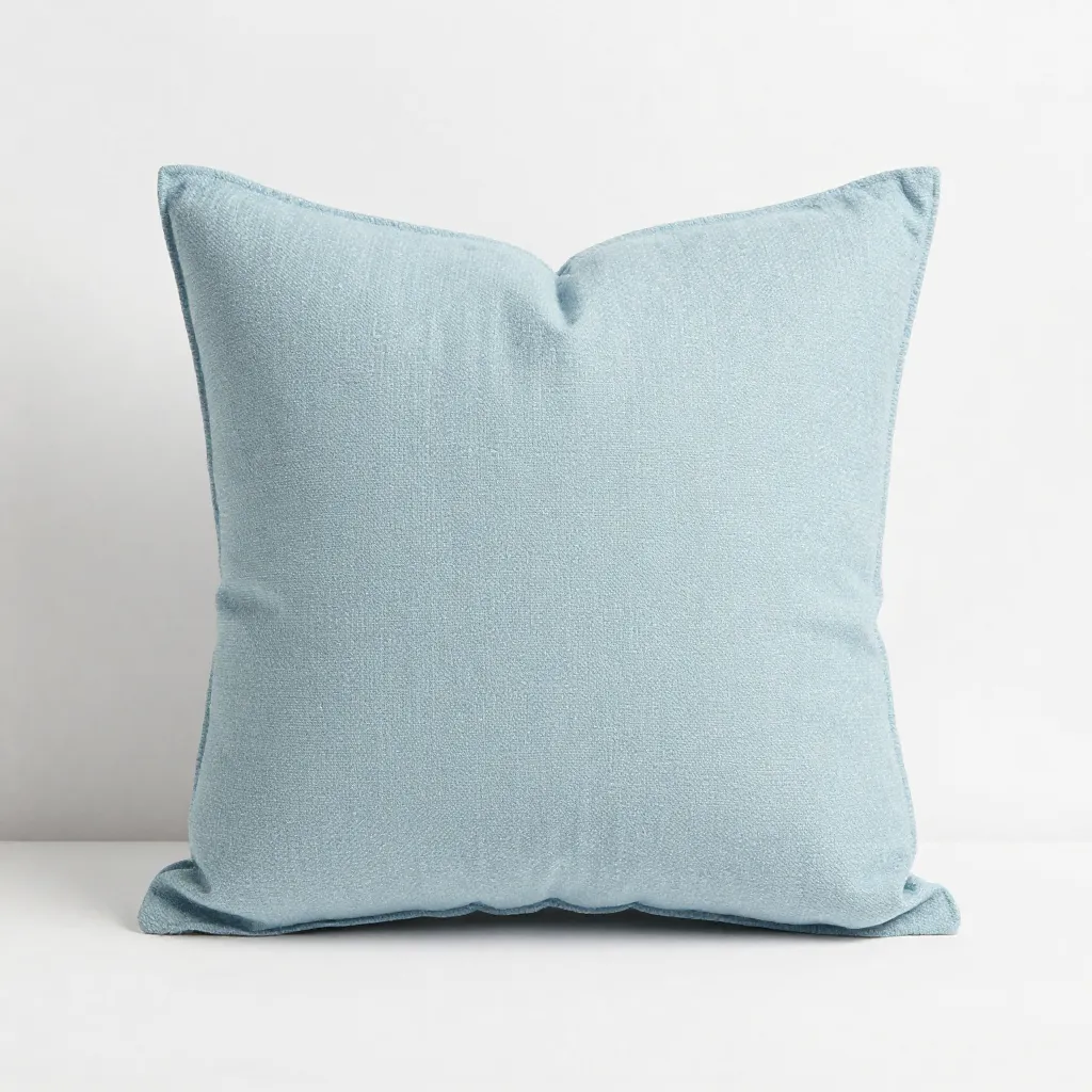 Soft Weave cushion cover in pastel blue